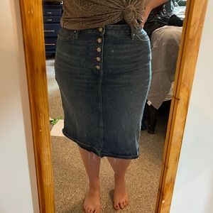 Simply Vera jean midi skirt.